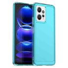 For Xiaomi Redmi Note 12 4G Global Candy Series TPU Phone Case(Transparent Blue) - 1