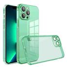 For iPhone 13 mini Straight Edge Shockproof Anti-skid TPU Phone Case(Green) - 1