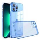 For iPhone X / XS Straight Edge Shockproof Anti-skid TPU Phone Case(Blue) - 1