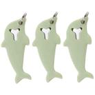 3pcs 2 in 1 Phone Tablet Card Removal Needle Dolphin Shape Card Opening Needle Cover(Green) - 1