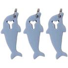 3pcs 2 in 1 Phone Tablet Card Removal Needle Dolphin Shape Card Opening Needle Cover(Blue) - 1