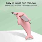 3pcs 2 in 1 Phone Tablet Card Removal Needle Dolphin Shape Card Opening Needle Cover(Pink) - 5