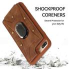 For iPhone SE 2022 / 2020 / 8 / 7 Armor Ring Wallet Back Cover Phone Case(Brown) - 3