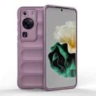 For Huawei P60 Magic Shield TPU + Flannel Phone Case(Purple) - 1