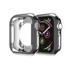 For Apple Watch Series 5 & 4 40mm Plating TPU Round Hole Hollowing Protective Case(Black) - 1