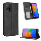 For TCL 403 Magnetic Buckle Retro Texture Leather Phone Case(Black) - 1