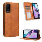 For TCL Ion X Magnetic Buckle Retro Texture Leather Phone Case(Brown) - 1