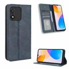 For Honor X5 Magnetic Buckle Retro Texture Leather Phone Case(Blue) - 1