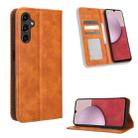 For Samsung Galaxy A24 4G Magnetic Buckle Retro Texture Leather Phone Case(Brown) - 1