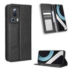 For Xiaomi 13 Lite / Civi 2 5G Magnetic Buckle Retro Texture Leather Phone Case(Black) - 1