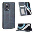 For Xiaomi 13 Lite / Civi 2 5G Magnetic Buckle Retro Texture Leather Phone Case(Blue) - 1