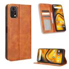 For Umidigi A13 Pro 5G Magnetic Buckle Retro Texture Leather Phone Case(Brown) - 1