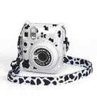 For FUJIFILM instax mini 12 Crystal Hard Acrylic Camera Case with Shoulder Strap(DIY Milk Cow) - 1