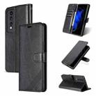 For Honor 80 GT 5G AZNS Sheepskin Texture Flip Leather Phone Case(Black) - 1