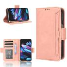 For OPPO Find N2 Skin Feel Calf Texture Card Slots Leather Phone Case(Pink) - 1