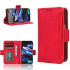 For OPPO Find N2 Skin Feel Calf Texture Card Slots Leather Phone Case(Red) - 1