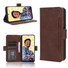 For Realme C55 4G Skin Feel Calf Texture Card Slots Leather Phone Case(Brown) - 1