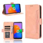 For TCL 403 Skin Feel Calf Texture Card Slots Leather Phone Case(Pink) - 1