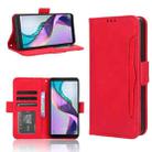 For TCL Ion X Skin Feel Calf Texture Card Slots Leather Phone Case(Red) - 1