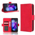 For Tecno Spark Go 2023 Skin Feel Calf Texture Card Slots Leather Phone Case(Red) - 1