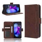 For Tecno Spark Go 2023 Skin Feel Calf Texture Card Slots Leather Phone Case(Brown) - 1