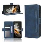 For vivo V27 / V27 Pro / S16 / S16 Pro Skin Feel Calf Texture Card Slots Leather Phone Case(Blue) - 1
