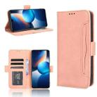 For Infinix Zero 20 X6821 Skin Feel Calf Texture Card Slots Leather Phone Case(Pink) - 1