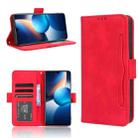 For Infinix Zero 20 X6821 Skin Feel Calf Texture Card Slots Leather Phone Case(Red) - 1