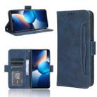 For Infinix Zero 20 X6821 Skin Feel Calf Texture Card Slots Leather Phone Case(Blue) - 1