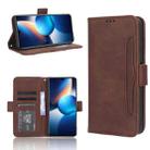 For Infinix Zero 20 X6821 Skin Feel Calf Texture Card Slots Leather Phone Case(Brown) - 1