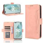 For Honor Magic5 Pro Skin Feel Calf Texture Card Slots Leather Phone Case(Pink) - 1