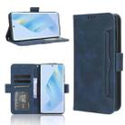 For Honor Magic5 Skin Feel Calf Texture Card Slots Leather Phone Case(Blue) - 1