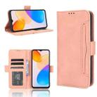 For Honor X5 Skin Feel Calf Texture Card Slots Leather Phone Case(Pink) - 1