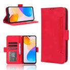 For Honor X5 Skin Feel Calf Texture Card Slots Leather Phone Case(Red) - 1