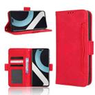 For Xiaomi 13 Lite / Civi 2 5G Skin Feel Calf Texture Card Slots Leather Phone Case(Red) - 1