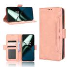 For OnePlus 11R / Ace 2 Skin Feel Calf Texture Card Slots Leather Phone Case(Pink) - 1