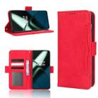 For OnePlus 11R / Ace 2 Skin Feel Calf Texture Card Slots Leather Phone Case(Red) - 1