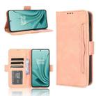For OnePlus Ace 2V Skin Feel Calf Texture Card Slots Leather Phone Case(Pink) - 1