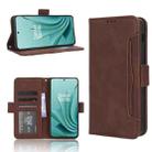 For OnePlus Ace 2V Skin Feel Calf Texture Card Slots Leather Phone Case(Brown) - 1