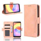 For ZTE Blade A32 Skin Feel Calf Texture Card Slots Leather Phone Case(Pink) - 1