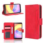 For ZTE Blade A32 Skin Feel Calf Texture Card Slots Leather Phone Case(Red) - 1