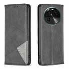 For OPPO Find X6 5G Prismatic Invisible Magnetic Leather Phone Case(Black) - 1