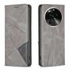 For OPPO Find X6 Pro 5G Prismatic Invisible Magnetic Leather Phone Case(Grey) - 1