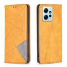 For Xiaomi Redmi Note 12 4G Global Prismatic Invisible Magnetic Leather Phone Case(Yellow) - 1