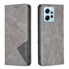 For Xiaomi Redmi Note 12 4G Global Prismatic Invisible Magnetic Leather Phone Case(Grey) - 1