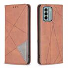 For Nokia G22 Prismatic Invisible Magnetic Leather Phone Case(Brown) - 1