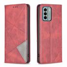 For Nokia G22 Prismatic Invisible Magnetic Leather Phone Case(Red) - 1