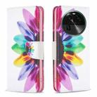 For OPPO Find X6 5G Colored Drawing Pattern Leather Phone Case(Sun Flower) - 1