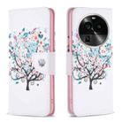 For OPPO Find X6 Pro 5G Colored Drawing Pattern Leather Phone Case(Tree) - 1