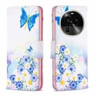 For OPPO Find X6 Pro 5G Colored Drawing Pattern Leather Phone Case(Butterfly Love) - 1